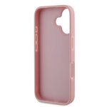 Guess nakładka Fixed Glitter Big 4G do iPhone 16 6,1" GUHCP16SHG4SGP różowa