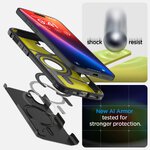 Spigen nakładka Tough Armor Mag MagSafe do iPhone 16 6,1" czarna Spigen nakładka Tough Armor Mag MagSafe do iPhone 16 6,1" czarna