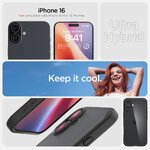 Spigen nakładka Ultra Hybrid do iPhone 16 6,1" czarna Spigen nakładka Ultra Hybrid do iPhone 16 6,1" czarna
