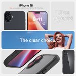 Spigen nakładka Ultra Hybrid do iPhone 16 6,1" czarna matowa