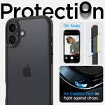Spigen nakładka Ultra Hybrid do iPhone 16 6,1" czarna matowa