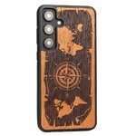 Bewood nakładka do Samsung Galaxy S24 Plus Róża Wiatrów Merbau