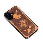 Bewood nakładka do iPhone 16 6,1" Róża Wiatrów Merbau
