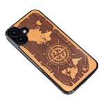 Bewood nakładka do iPhone 16 Plus 6,7" Róża Wiatrów Merbau
