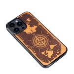 Bewood nakładka do iPhone 16 Pro 6,3" Róża Wiatrów Merbau