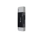 Devia czytnik kart 2w1 EL240 USB/USB-C 3.0 czarny