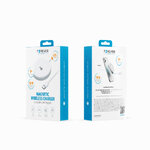 Forever ładowarka bezprzewodowa magnetyczna MAWC-300 Qi2 15W srebrna