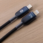 Forever kabel Ombre USB-C - Lightning 1,0 m 27W czarny