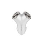 Devia ładowarka samochodowa Smart PD 48W 2x USB 2x USB-C srebrna