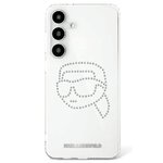 Karl Lagerfeld nakładka HC IML Rhinestones K Head do Samsung Galaxy S25 przezroczysta