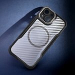 Nakładka Defender Carbon Mag do iPhone 16 Plus 6,7" czarna