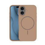 Nakładka Silicone Thin Mag do iPhone 16 Plus 6,7" brązowa