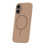 Nakładka Silicone Thin Mag do iPhone 16 Plus 6,7" brązowa