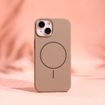 Nakładka Silicone Thin Mag do iPhone 16 Plus 6,7" brązowa