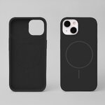 Nakładka Silicone Thin Mag do iPhone 16 Plus 6,7" czarna