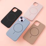 Nakładka Silicone Thin Mag do iPhone 16 Plus 6,7" czarna