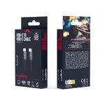 Maxlife kabel MXUC-12 USB-C - USB-C 2,0 m 60W czarny