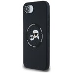 Karl Lagerfeld Nakładka HC MagSafe Silicone Double Heads do iPhone 16e Czarna