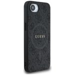 Guess Nakładka HC MagSafe PU 4G Ring Classic Logo do iPhone 16e Czarna