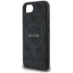 Guess Nakładka HC MagSafe PU 4G Ring Classic Logo do iPhone 16e Czarna