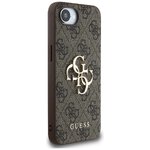 Guess Nakładka HC 4G PU Big Logo do iPhone 16e Brązowa