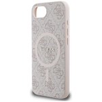 Guess Nakładka HC MagSafe PU 4G Ring Classic Logo do iPhone 16e Różowa