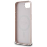 Guess Nakładka HC MagSafe PU 4G Ring Classic Logo do iPhone 16e Różowa