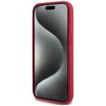Karl Lagerfeld Nakładka HC MagSafe Silicone KC Body Ring do iPhone 15 Czerwona