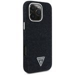 Guess Nakładka HC MagSafe FW Denim Triangle Logo do iPhone 16 Pro Czarna