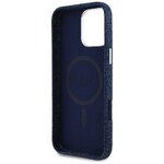 Guess Nakładka HC MagSafe FW Denim Triangle Logo do iPhone 16 Pro Niebieska