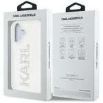 Karl Lagerfeld Nakładka HC IML Rhinestones Logo do iPhone 16 Przezroczysta