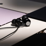 Forever słuchawki przewodowe EP-02 dokanałowe  USB-C czarne