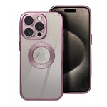 Futerał GLAM do IPHONE 15 pudrowy róż