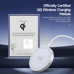 DUZZONA W18 - szybka adowarka bezprzewodowa 15W (kompatybilna z MagSafe i adowaniem Qi2)
