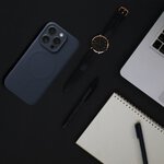 Futera Silicone Mag Cover kompatybilny z MagSafe do IPHONE 15 PRO tytanowy niebieski