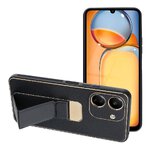 Futerał LEATHER CASE KICKSTAND do XIAOMI Redmi 13C / POCO C65 czarny