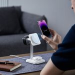 ESR HALOLOCK 3IN1 WATCH MAGNETIC MAGSAFE WIRELESS CHARGER WHITE