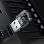 HOCO adapter USB A bluetooth UA28 transparentny czarny
