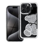 Futerał TEDDY BEAR do IPHONE 12 MINI srebrny