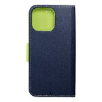 Kabura FANCY Book do IPHONE 16 Pro Max granatowo limonkowy