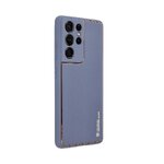 Futera LEATHER Case skrzany do SAMSUNG Galaxy A35 5G niebieski