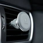 BASEUS uchwyt samochodowy magnetyczny do kratki Magnetic Air Vent srebrny SUGX-A0S.