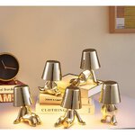 Lampka nocna GOLD MAN Art Deco stojcy (wzr 1) MLTL