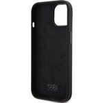 Oryginalne Etui KARL LAGERFELD Hardcase KLHCP15MSDHKCNK do iPhone 15 Plus (Silicone KC / czarny)