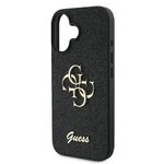 GUESS futerał do IPHONE 16 Plus GUHCP16MHG4SGK (Fixed Glitter Big 4G) czarny