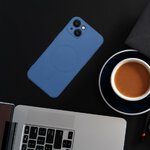 Futera SILICONE MAG COVER kompatybilny z MagSafe do IPHONE 12 niebieski