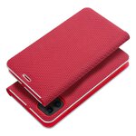 Kabura LUNA Book Carbon do IPHONE 16 Pro czerwony