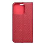 Kabura LUNA Book Carbon do IPHONE 16 Pro czerwony