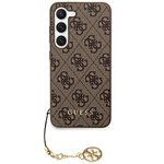 Oryginalne Etui GUESS Hardcase GUHCS24SGF4GBR do Samsung S24 (4G Charm / brzowy)