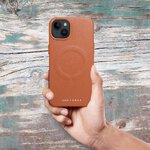 Futera Roar Leather Mag Case kompatybilny z MagSafe - do iPhone 15 Plus Brzowy